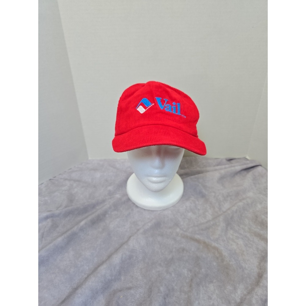 Vintage Vail Colorado Corduroy Hat Snapback Yupoong